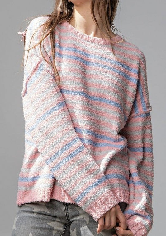Coral Pink Soft and Cozy Sweater