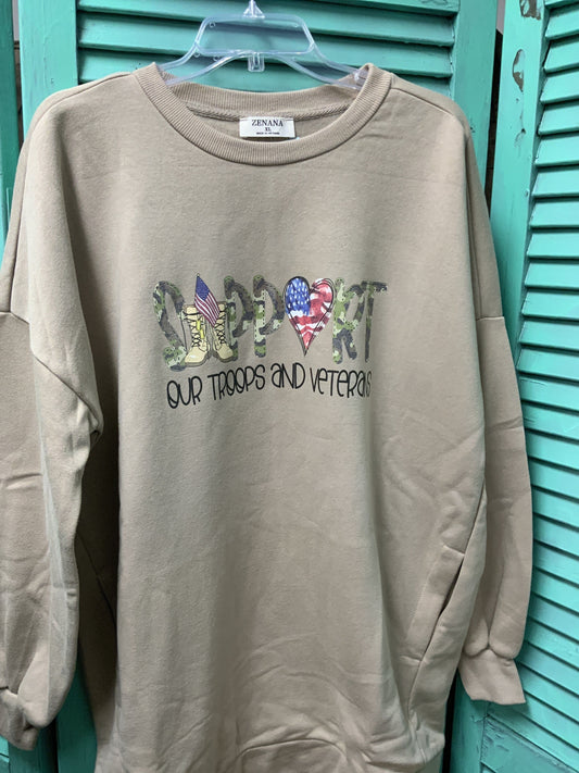 Support our Troops Sweater