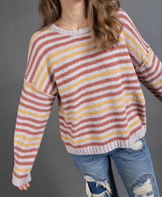 Lt Gray Soft and Cozy Sweater