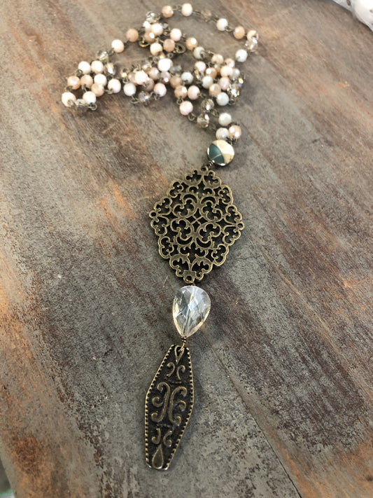 Vintage bling necklace