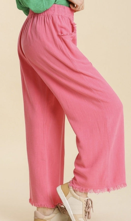 Abigail Pink Fray Pants